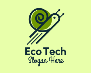 Ecosystem - Flying Snail Rocket logo design