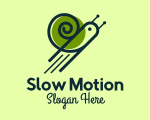 Slug - Flying Snail Rocket logo design