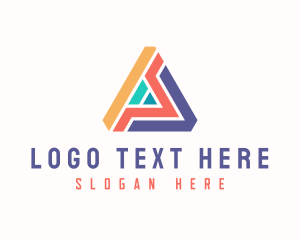 Colorful Letter A logo design