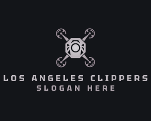 Surveillance Aerial Drone Logo