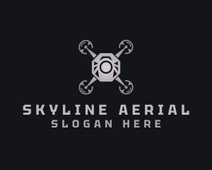 Aerial - Surveillance Aerial Drone logo design