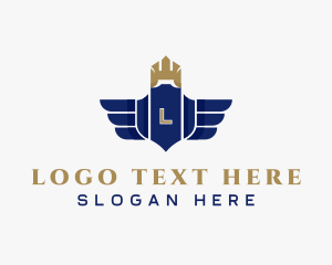 Crown - Elegant Royalty Wings logo design