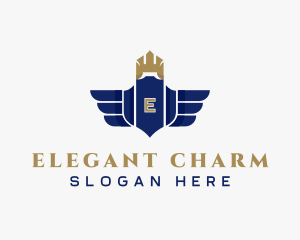 Elegant Royalty Wings logo design