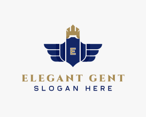 Elegant Royalty Wings logo design