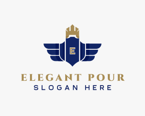 Elegant Royalty Wings logo design