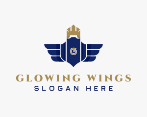 Elegant Royalty Wings logo design