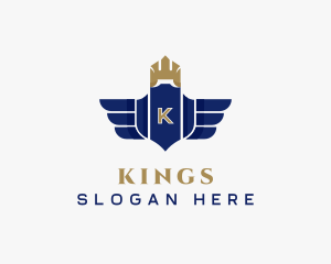 Elegant Royalty Wings logo design