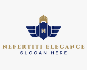 Elegant Royalty Wings logo design