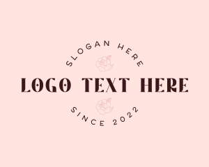 Botanical - Feminine Flower  Wordmark logo design