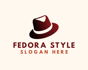 Fedora Hat Fashion logo design