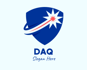 Dash - Blue Shield Protection logo design