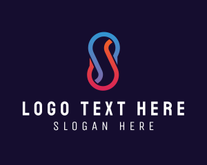 Crypto - Business Loop Letter S logo design