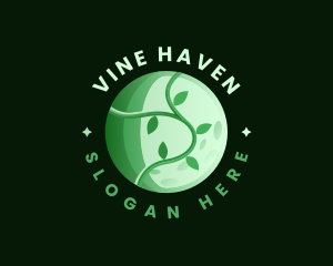 Moon Vine Plant logo design