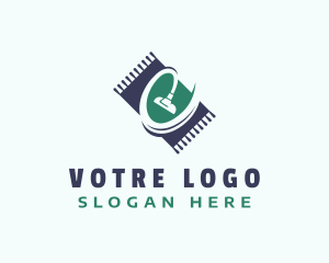 Cleaning - Carpet Vacuum Cleaning Letter E logo design