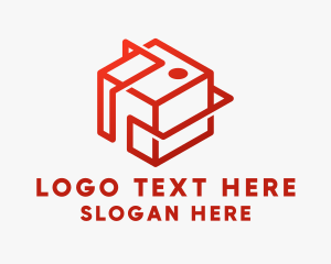 Red Logistics Box Logo