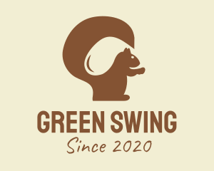 Golf - Brown Squirrel Golf logo design