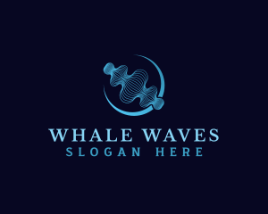 Wave Frequency Beat logo design