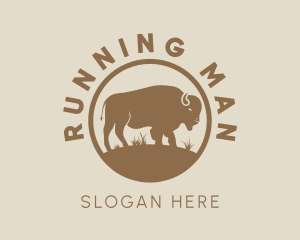 Meat - Bison Ranch Livestock logo design