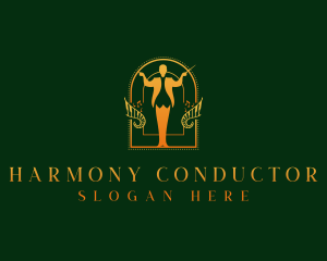 Musical Orchestra Conductor logo design