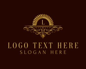 Bank - Luxury Gold Letter logo design