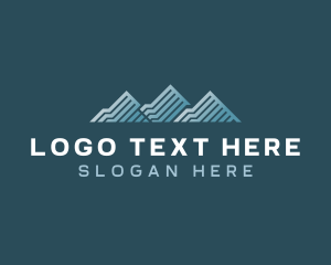 Roofing - Professional Mountain Roof logo design