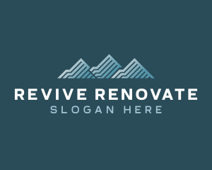 Renovate - Professional Mountain Roof logo design