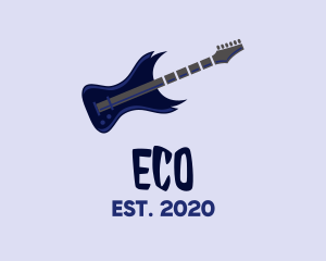 Rock Band - Electric Guitar Solo logo design