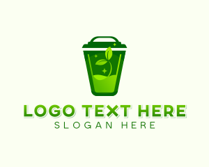 Recycling Bin - Eco Trash Sanitation logo design