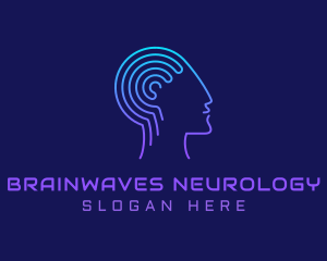 Neurology - Artificial Intelligence Technology logo design