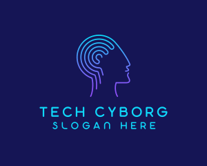 Cyborg - Artificial Intelligence Technology logo design