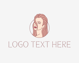 Girl - Beautiful Hairstylist Salon logo design