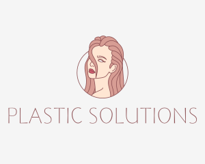 Plastic - Beautiful Hairstylist Salon logo design