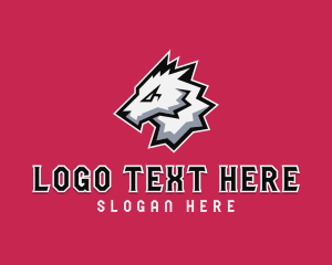 Dog - Fierce Wolf Hound logo design