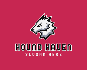 Hound - Fierce Wolf Hound logo design