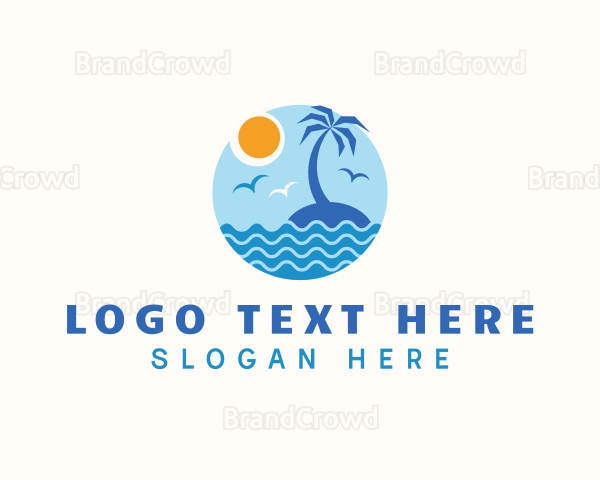 Tropical Island Travel Logo