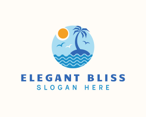 Tropical Island Travel Logo