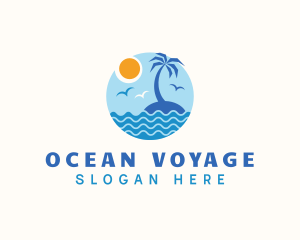 Tropical Island Travel logo design