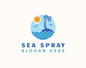 Tropical Island Travel logo design