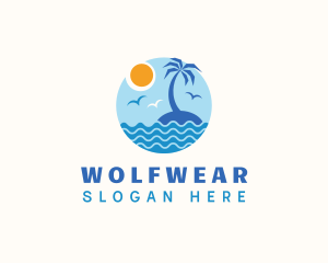 Tourism - Tropical Island Travel logo design