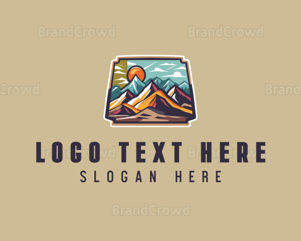 Mountain Hiking Adventure Logo