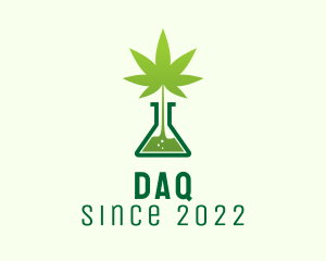 Research - Medical Flask Cannabis logo design