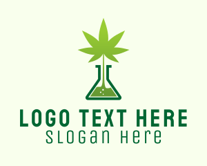 Medical Flask Cannabis  Logo