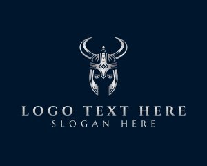 Viking Warrior Helmet logo design