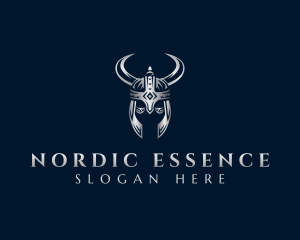 Viking Warrior Helmet logo design