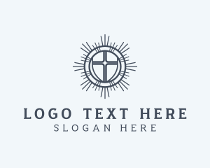 Christianity Catholic Cross Logo