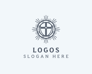 Ministry - Christianity Catholic Cross logo design