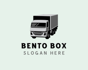 Box Truck Freight Delivery logo design