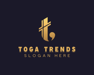 Gold Fashion Tailoring logo design