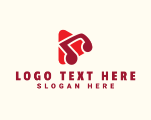 Music Label - Music Streaming Application logo design