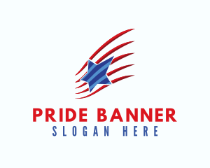 Patriot Star Flag logo design